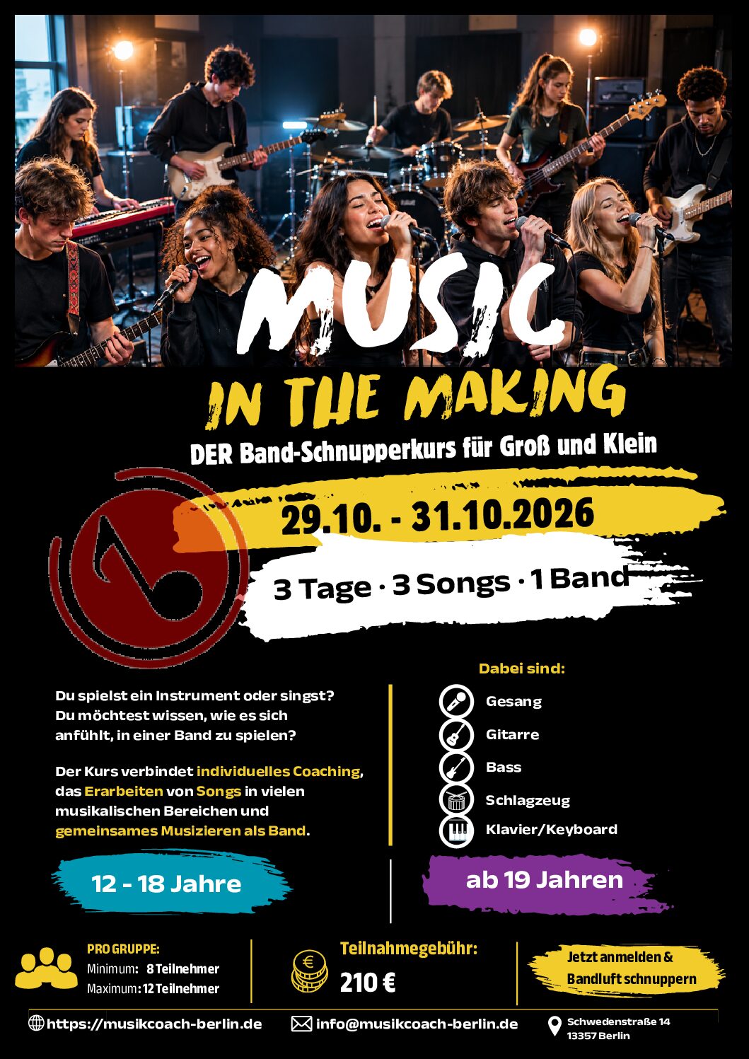 MUSIC in THE Making : DER Band-Schnupperkurs für Groß und Klein